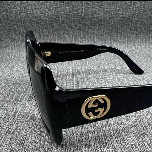 NWT Gucci Black Oversized Square Sunglasses GG0053s - Picture 5 of 10